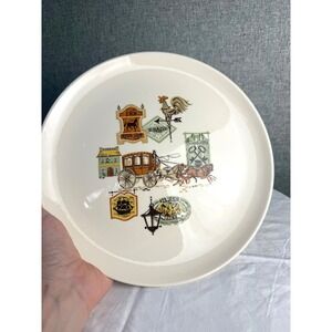 2 - Taylor Smith Cape Cod Plate Ever Yours 10" Early American Stagecoach Western